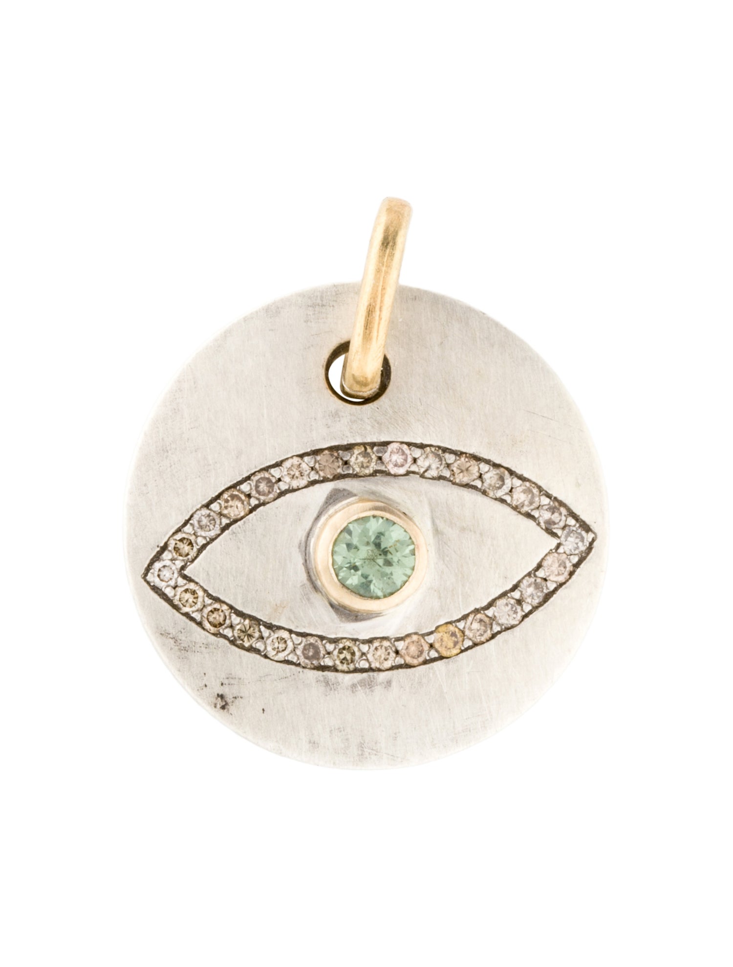 Suneera Sapphire & Diamond Evil Eye Pendant