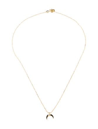 Suneera 14K Diamond Moon Pendant Necklace