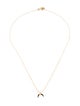 Suneera 14K Diamond Moon Pendant Necklace