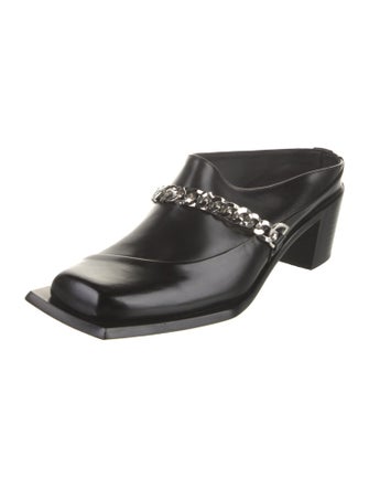 Sunni Sunni Leather Chain-Link Accents Loafers