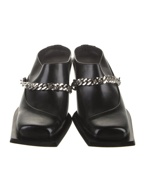 Sunni Sunni Leather Chain-Link Accents Loafers