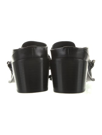 Sunni Sunni Leather Chain-Link Accents Loafers