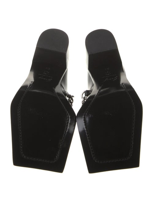 Sunni Sunni Leather Chain-Link Accents Loafers