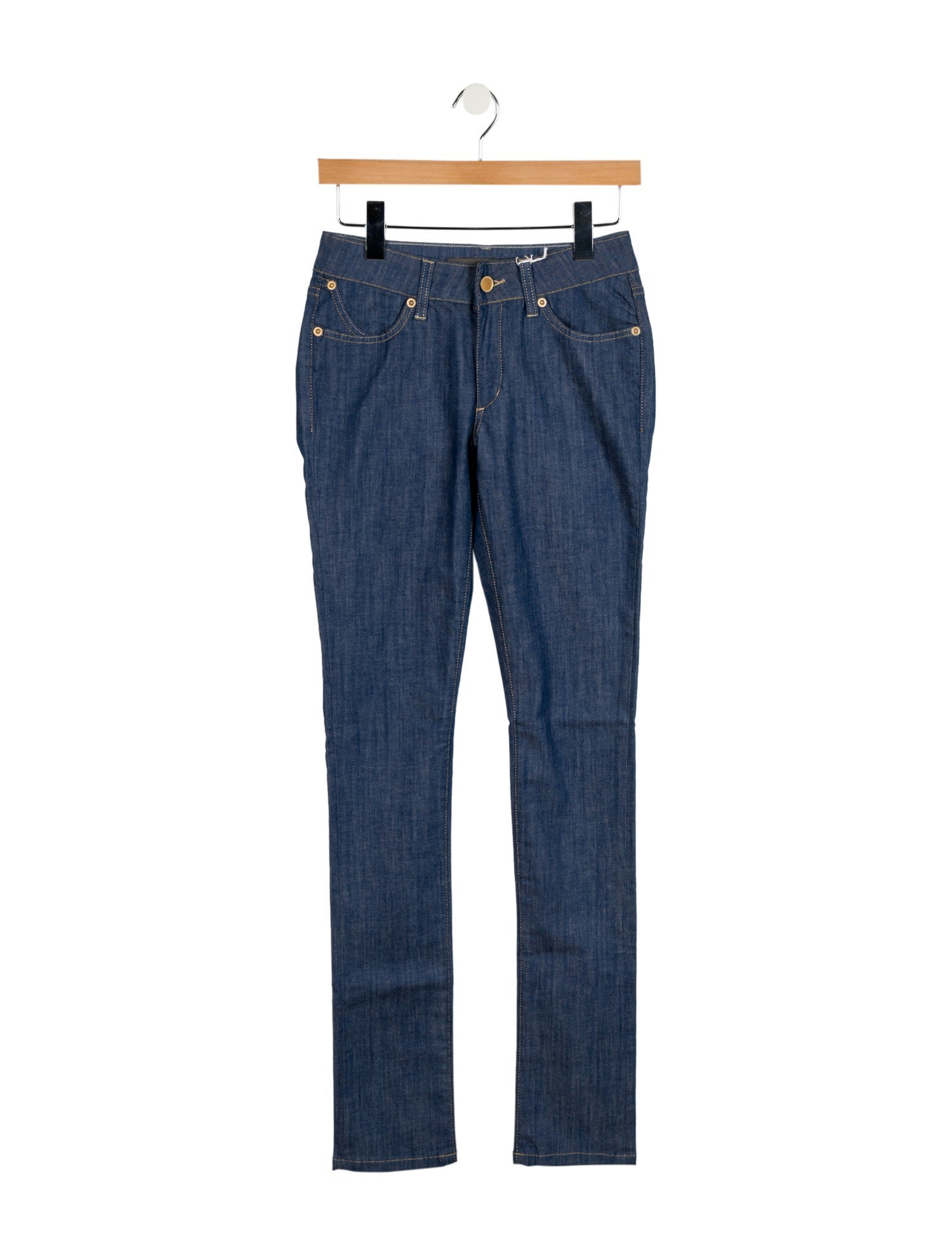 Superfine Mid-Rise Skinny Leg Jeans
