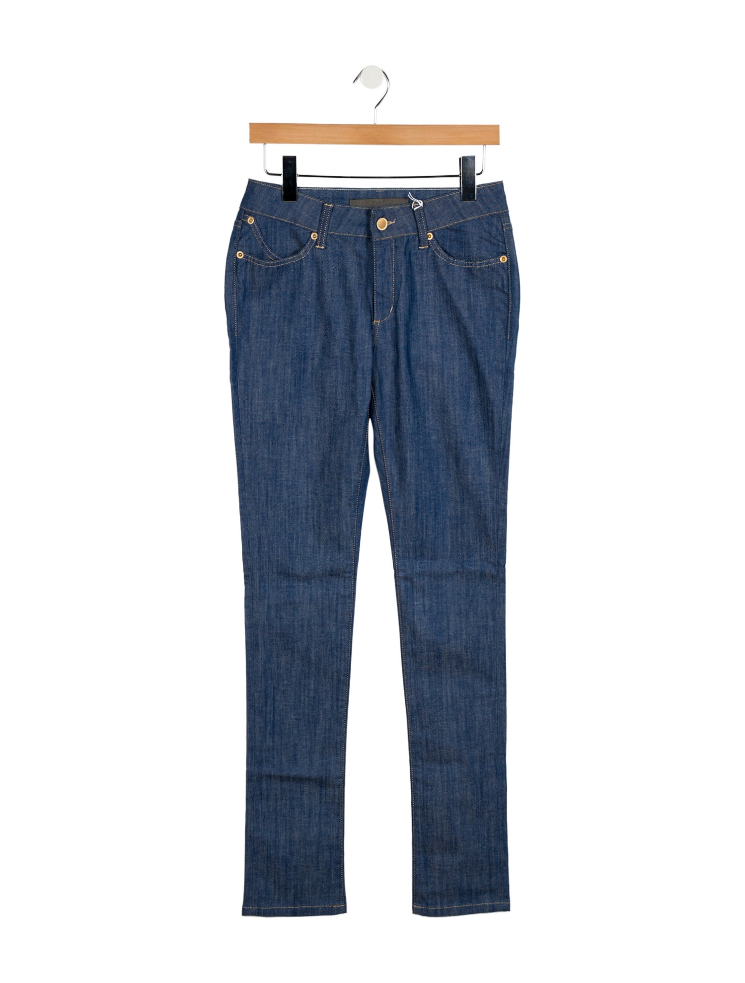 Superfine Mid-Rise Straight Leg Jeans w/ Tags