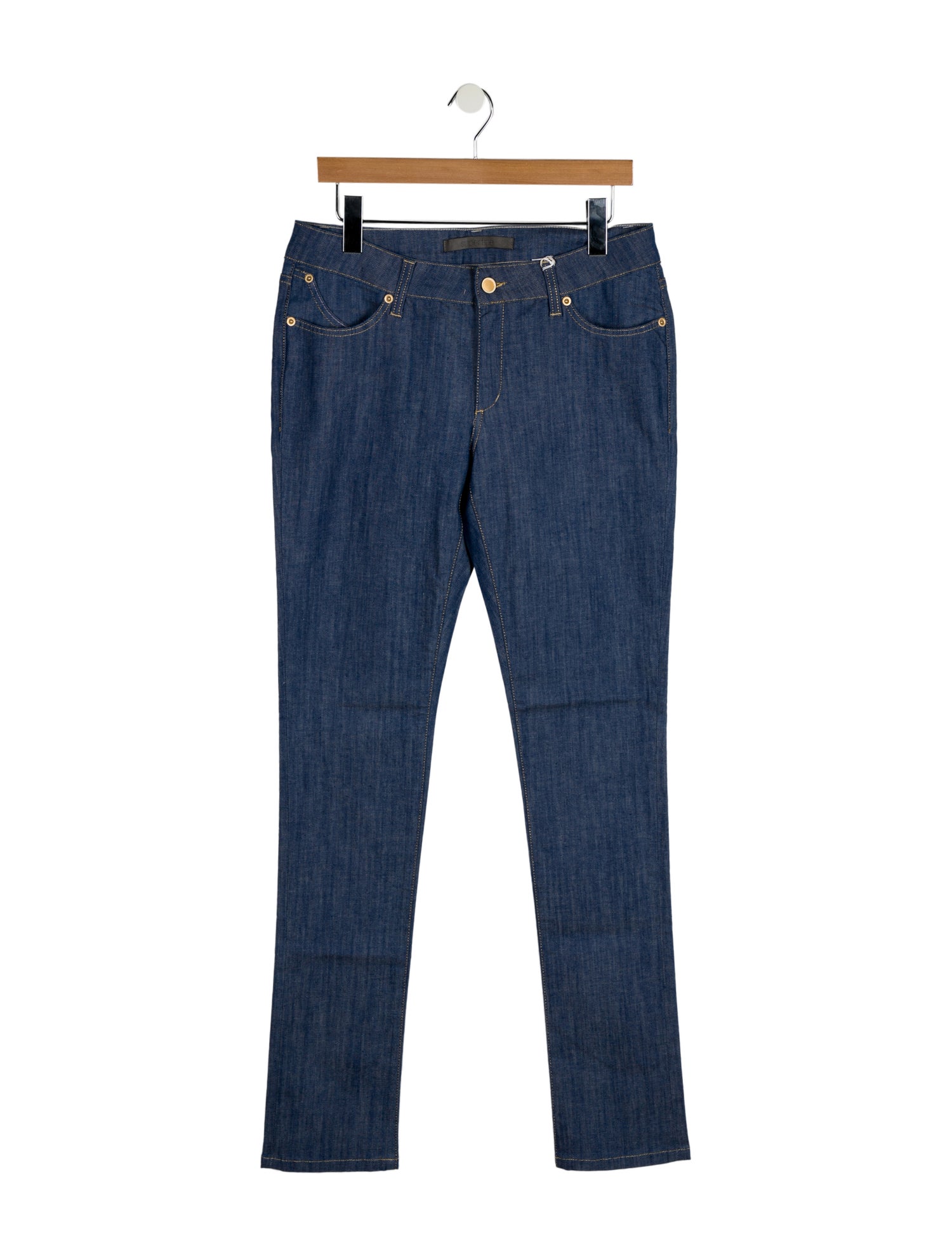 Superfine Mid-Rise Straight Leg Jeans