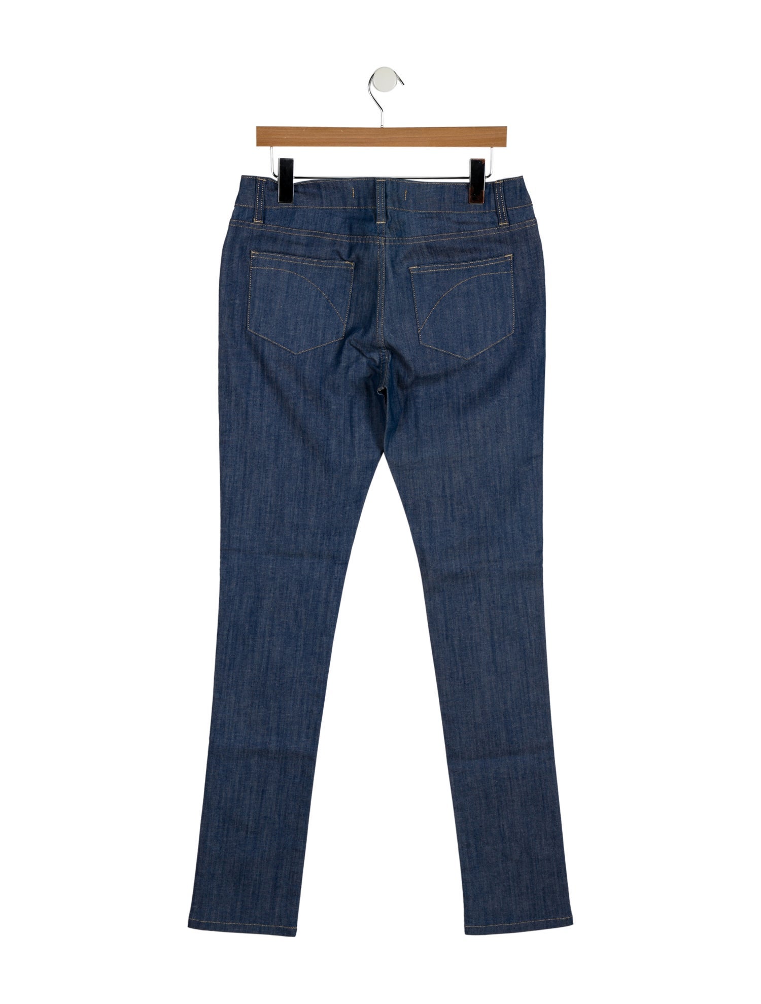 Superfine Mid-Rise Straight Leg Jeans