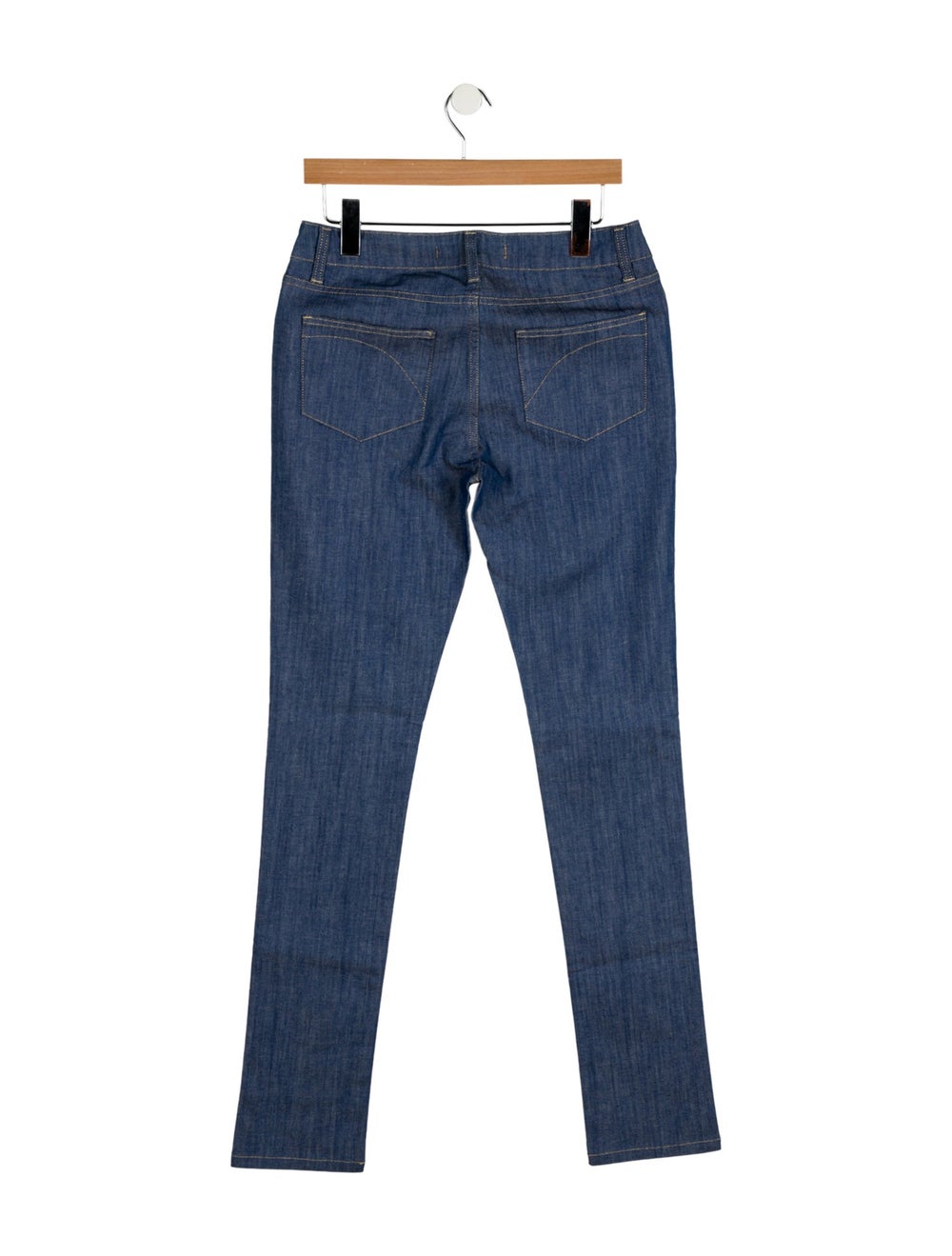 Superfine Straight Leg Jeans Blue Medium Wash wit… - image 2