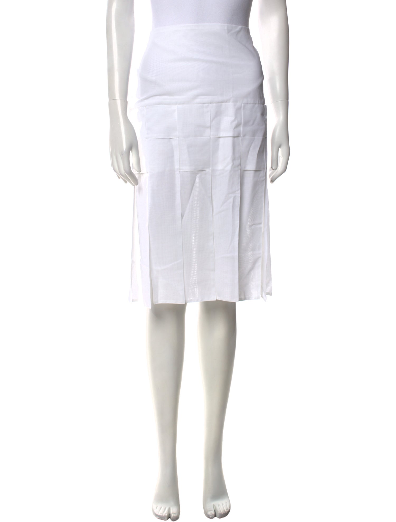 Super Yaya Pleated Accents Midi Length Skirt