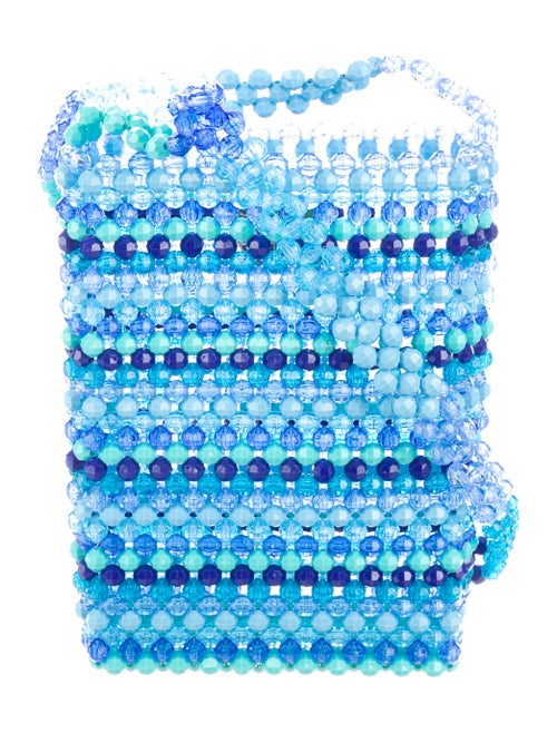 Susan Alexandra Beaded Crossbody Bag Blue
