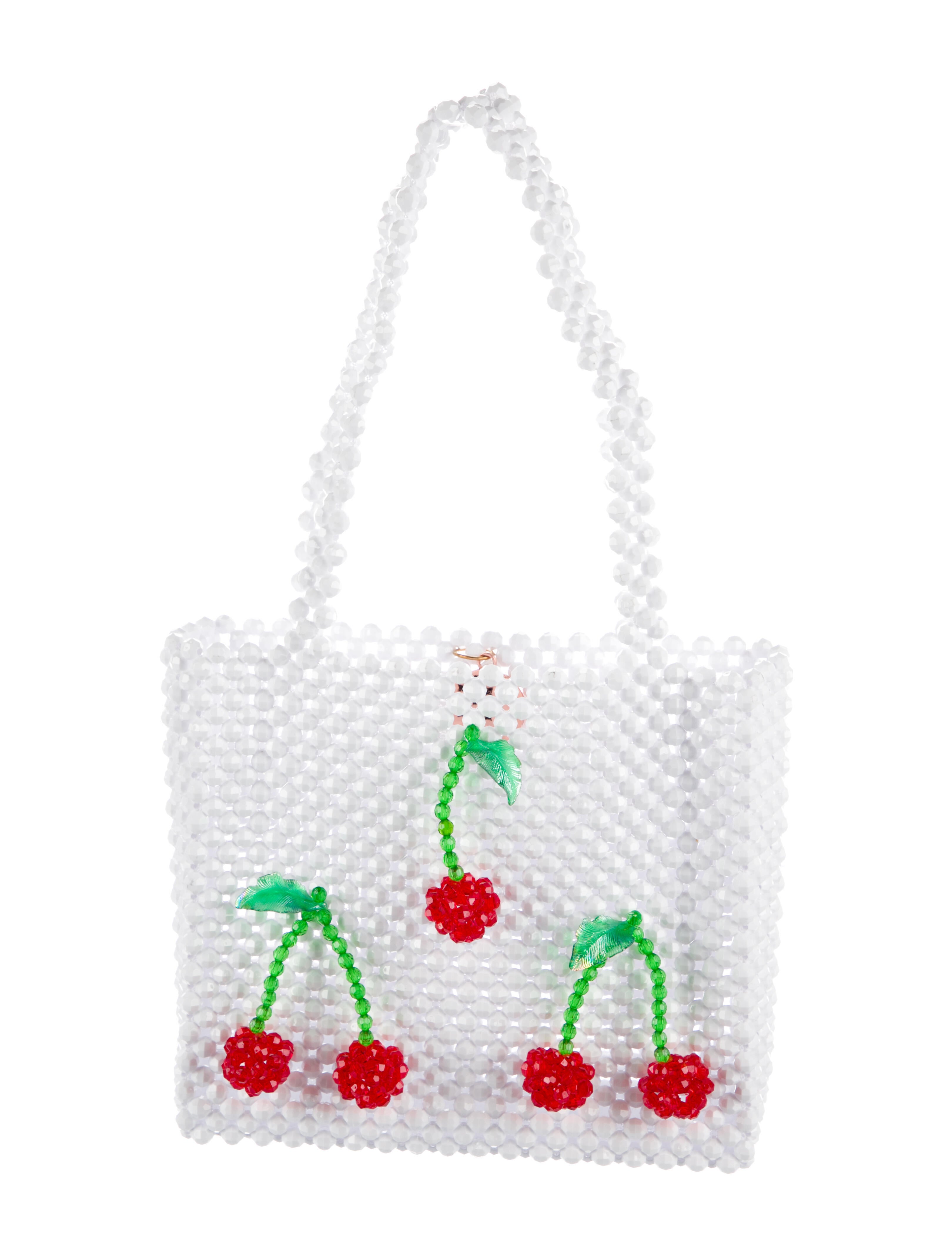 Susan Alexandra Acrylic Handle Bag White Handle Bags, Handbags