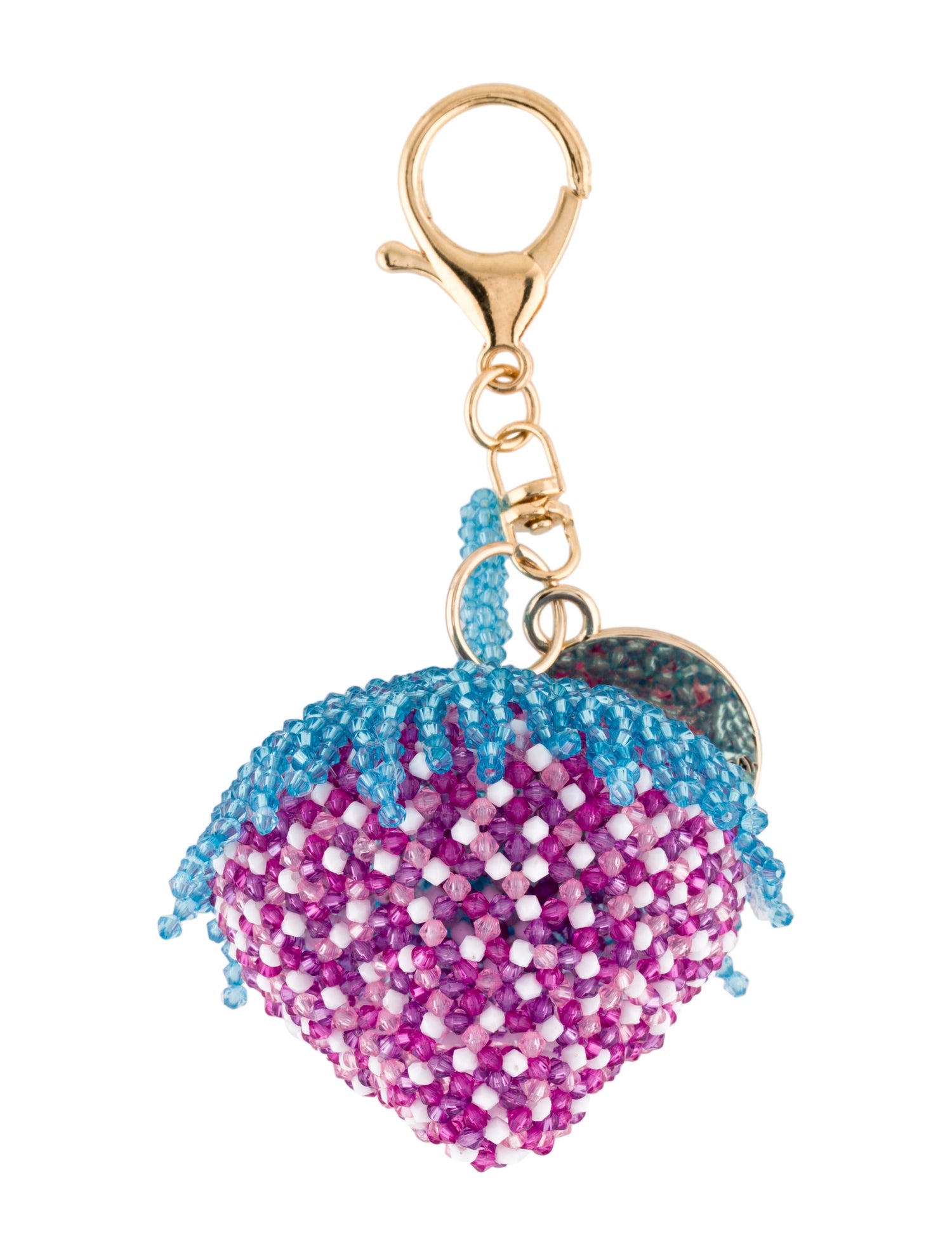 Susan Alexandra Beaded Keychain - Blue Keychains, Accessories
