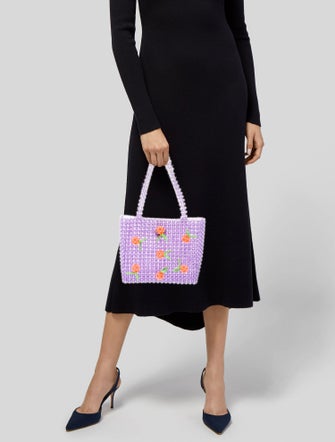 Susan Alexandra Acrylic Top Handle Bag