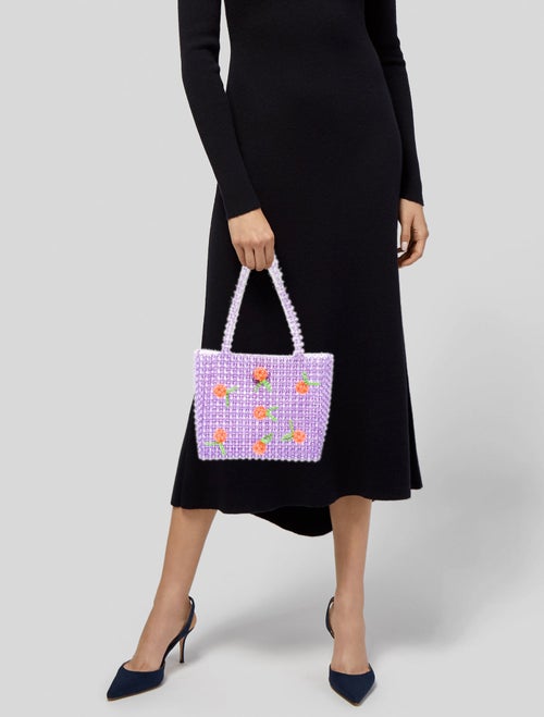 Susan Alexandra Acrylic Top Handle Bag