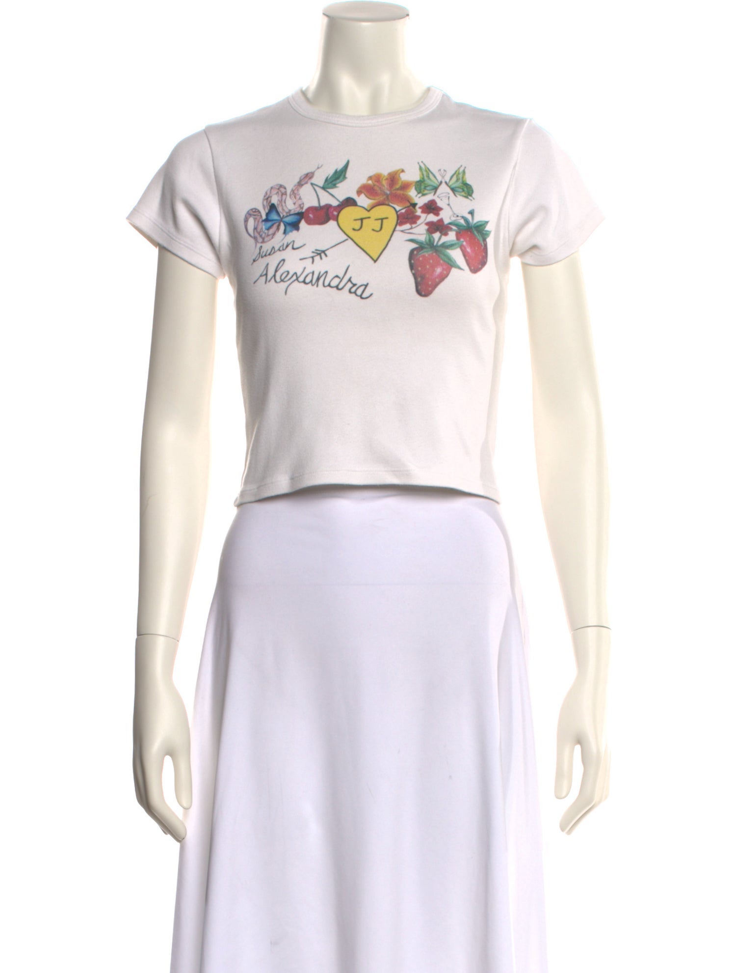 Susan Alexandra Graphic Print Crew Neck T-Shirt