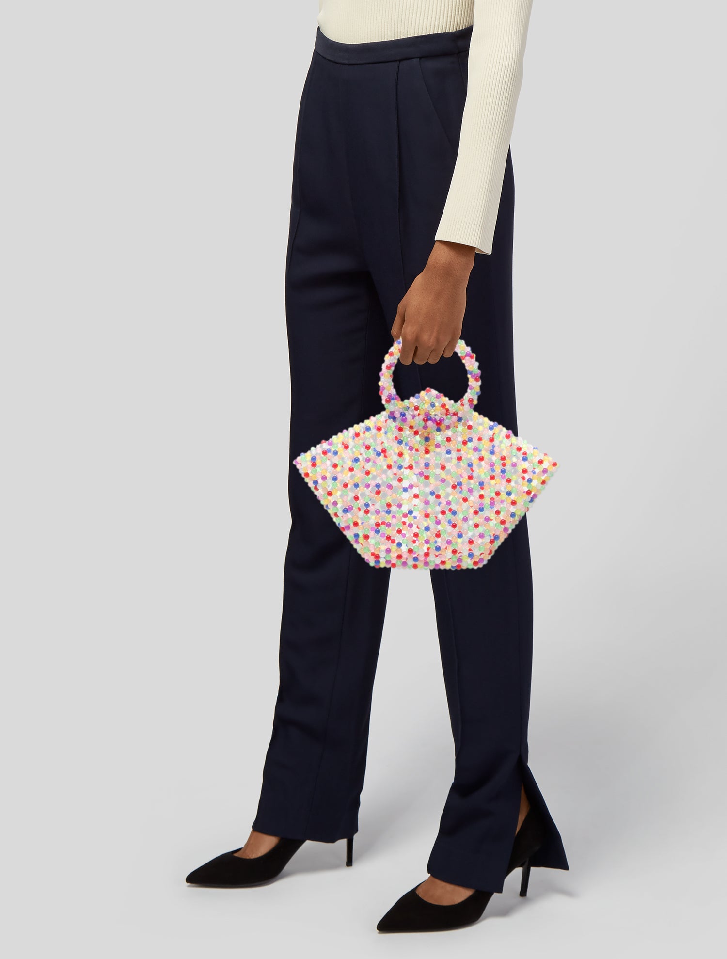 Susan Alexandra Acrylic Top Handle Bag