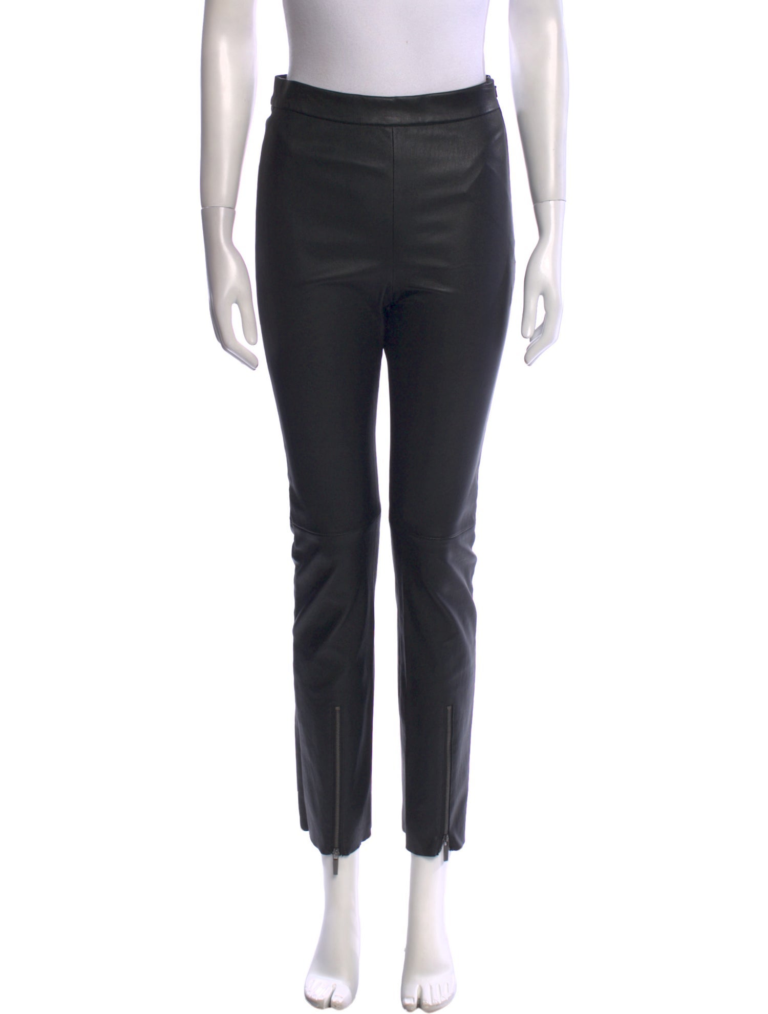 Susan Bender Lamb Leather Straight Leg Pants