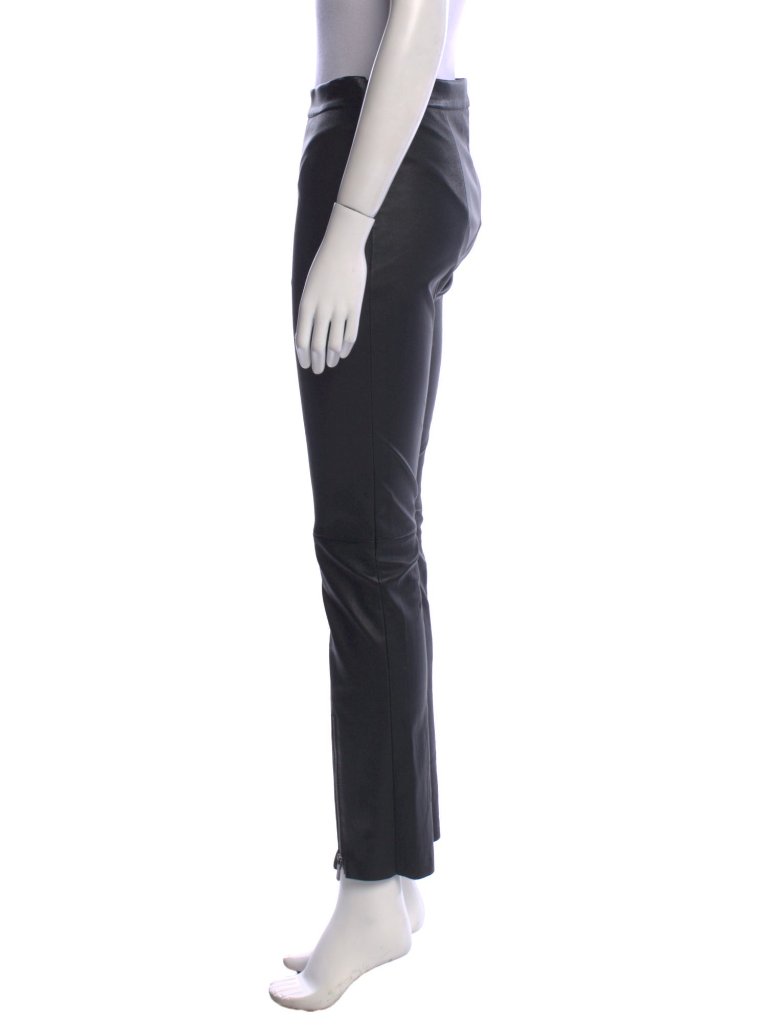 Susan Bender Lamb Leather Straight Leg Pants