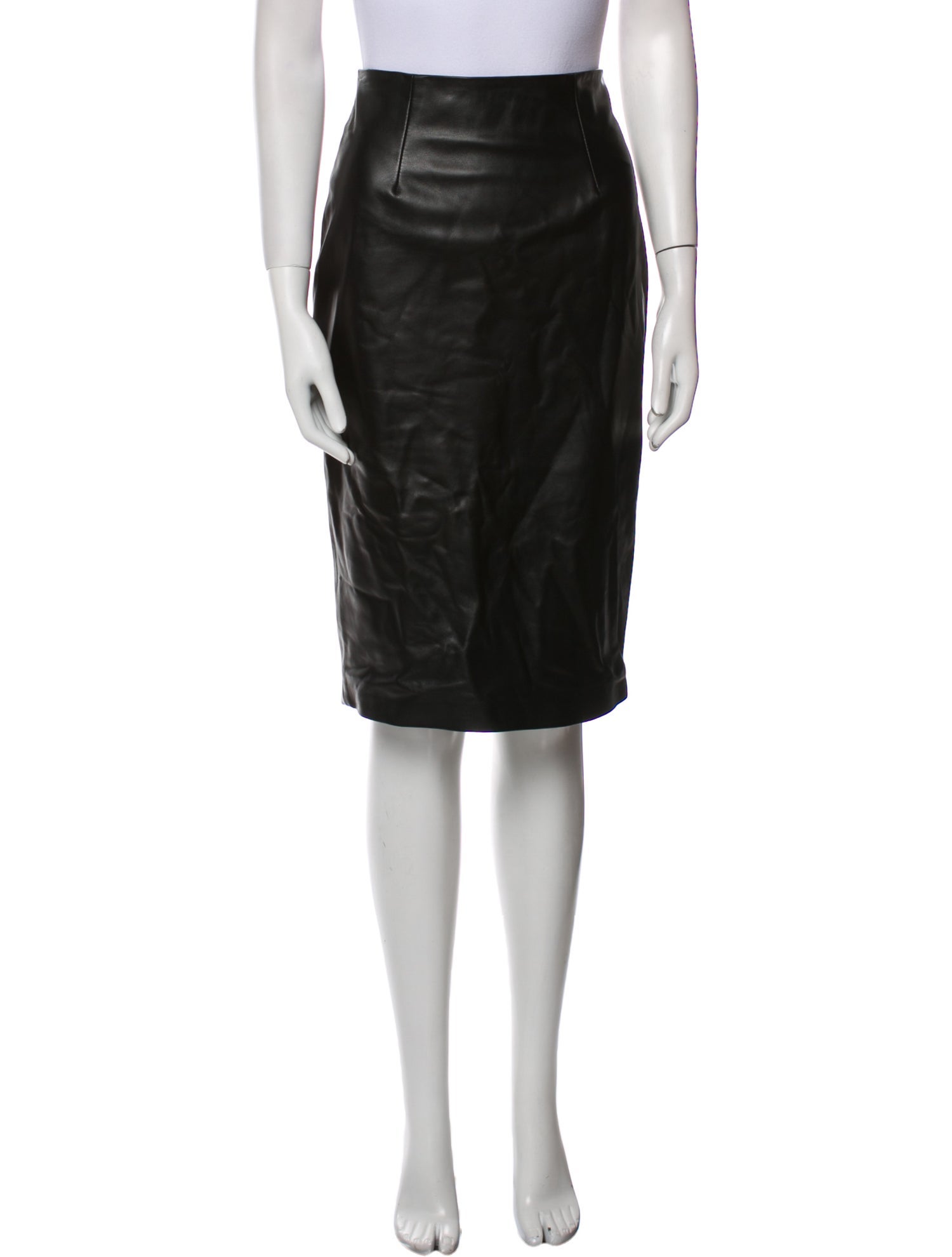 Susan Bender Ruffle Embellishment Knee-Length Skirt