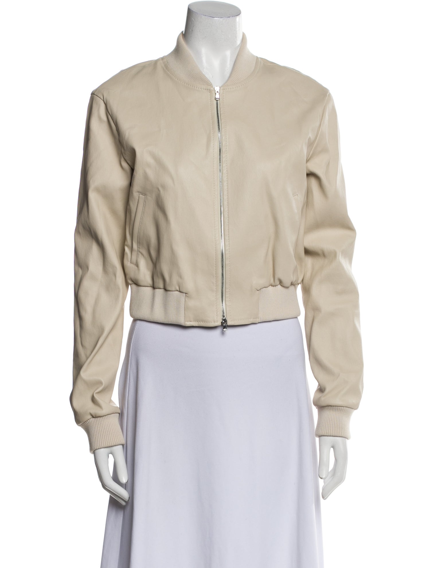 Susan Bender Leather Bomber Jacket