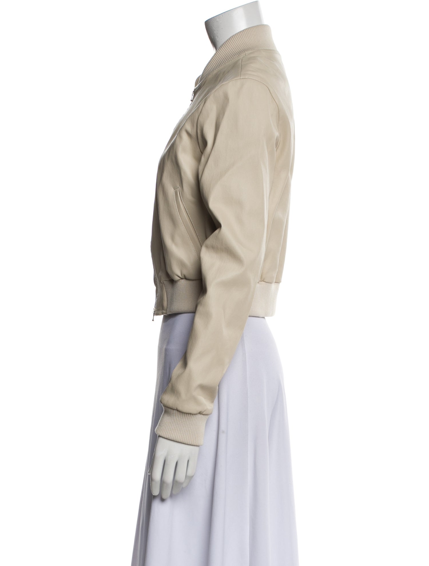 Susan Bender Leather Bomber Jacket