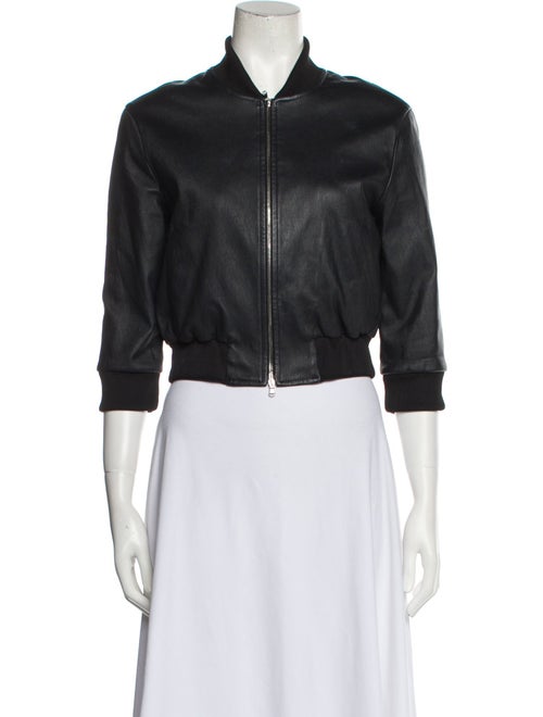 Susan Bender Leather Bomber Jacket
