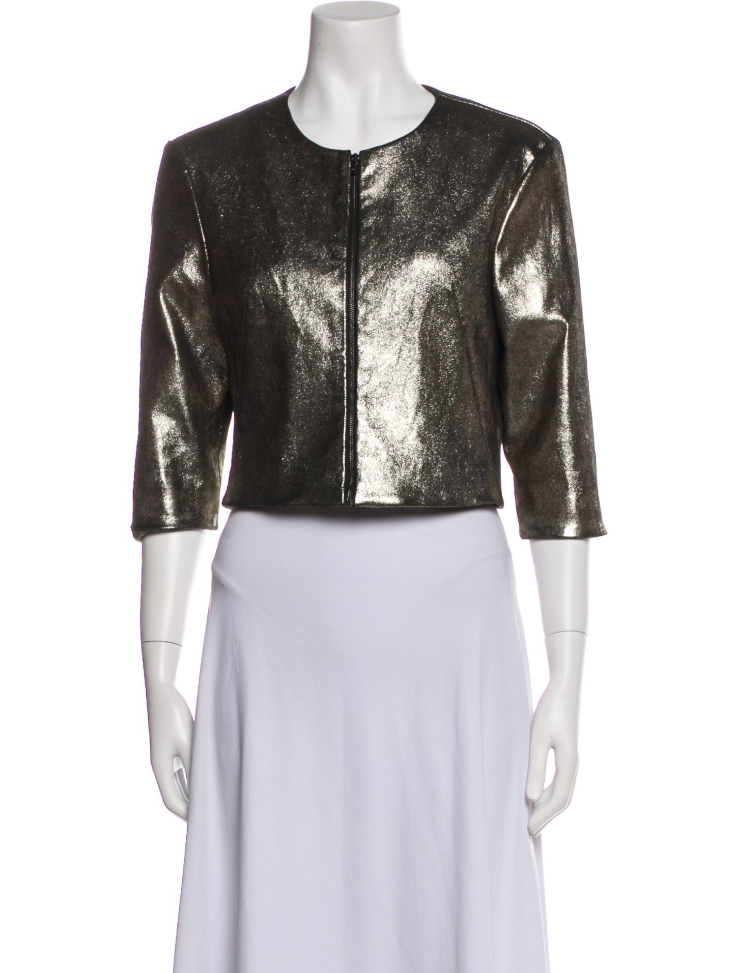 Susan Bender Leather Evening Jacket