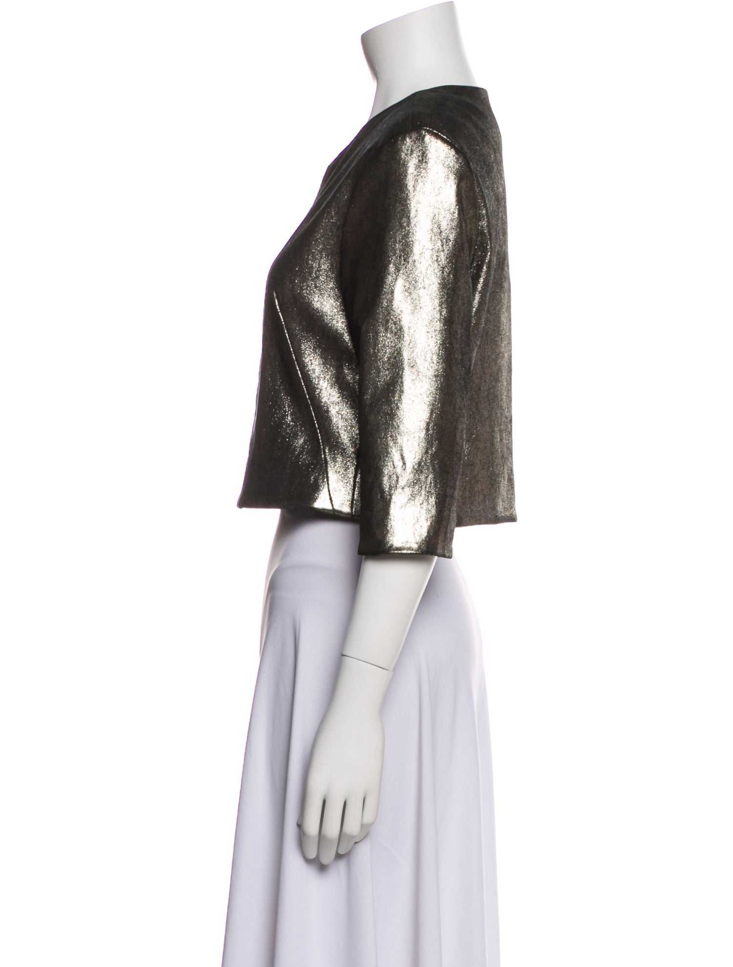 Susan Bender Leather Evening Jacket