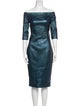 Susan Bender Leather Knee-Length Dress