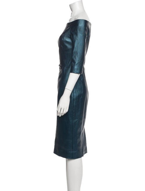 Susan Bender Leather Knee-Length Dress