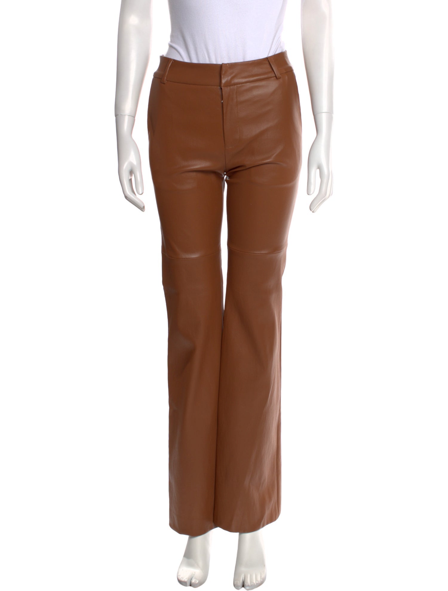 Susan Bender Leather Wide Leg Pants