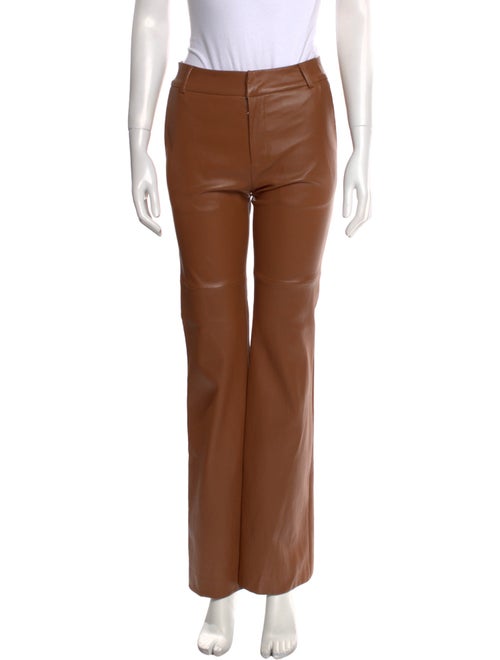 Susan Bender Leather Wide Leg Pants
