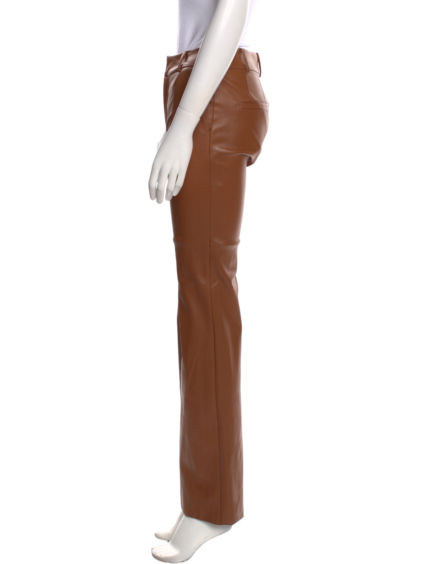 Susan Bender Leather Wide Leg Pants