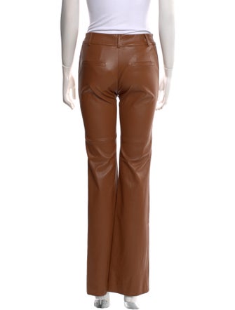 Susan Bender Leather Wide Leg Pants