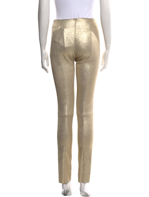 Susan Bender Leather Straight Leg Pants