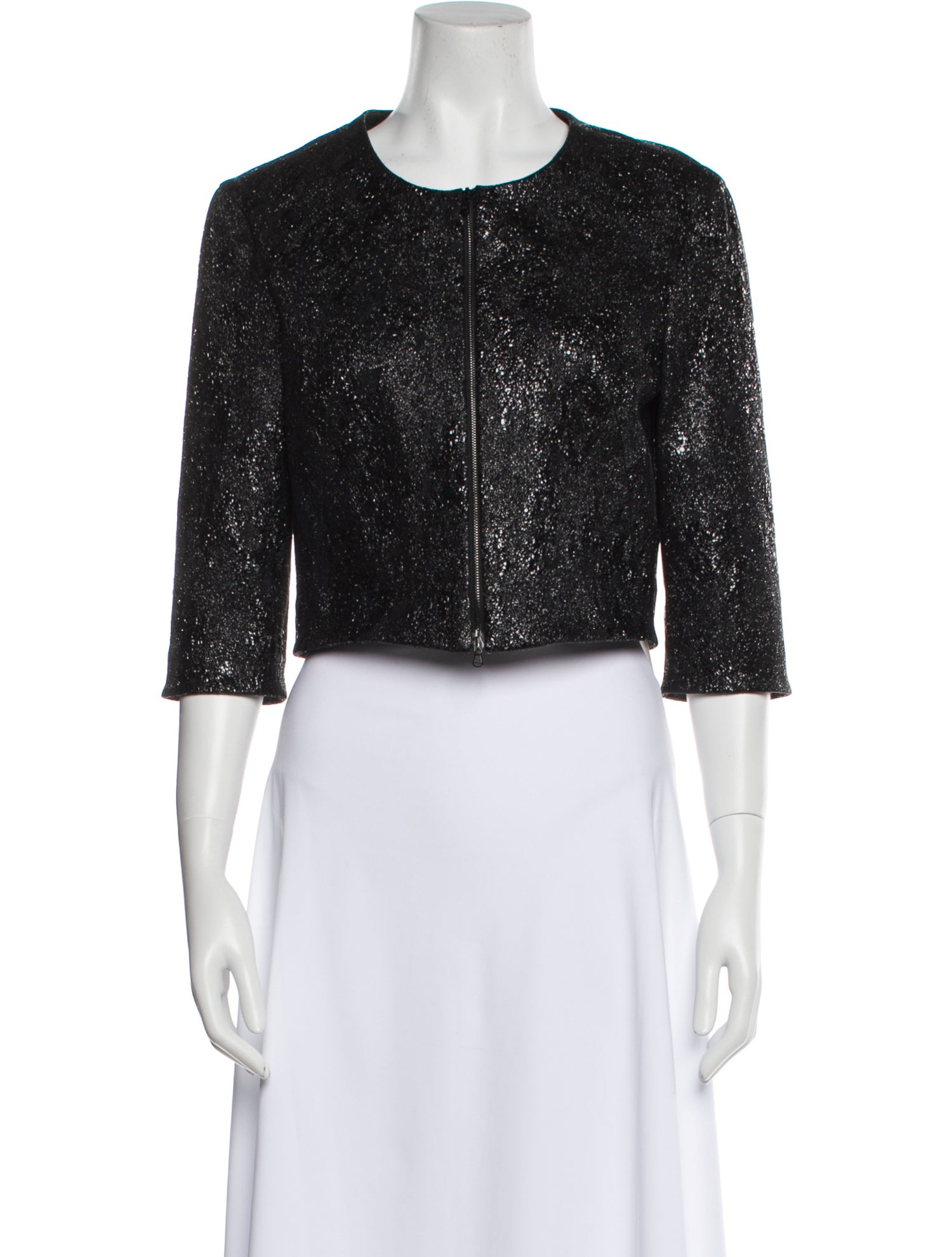 Susan Bender Leather Evening Jacket