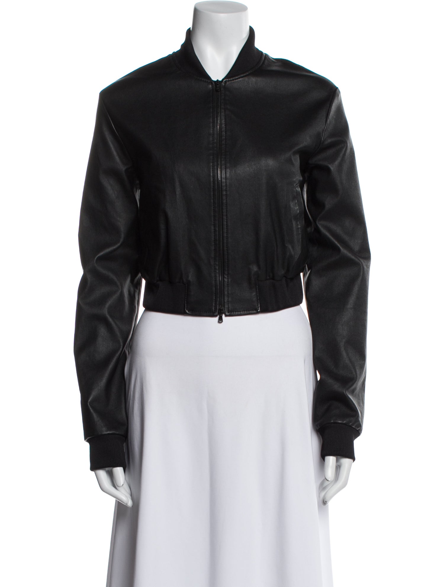 Susan Bender Leather Bomber Jacket