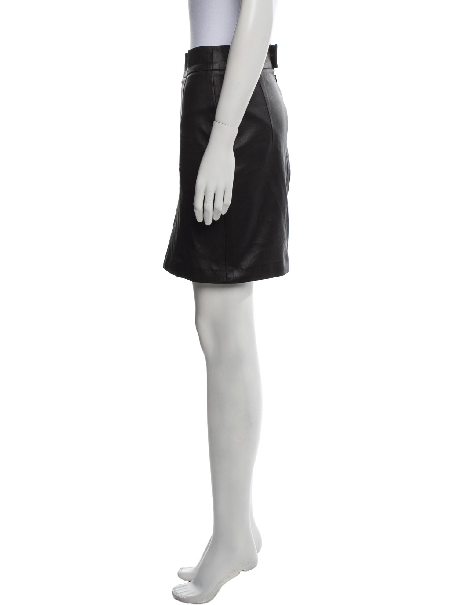 Susan Bender Leather Mini Skirt