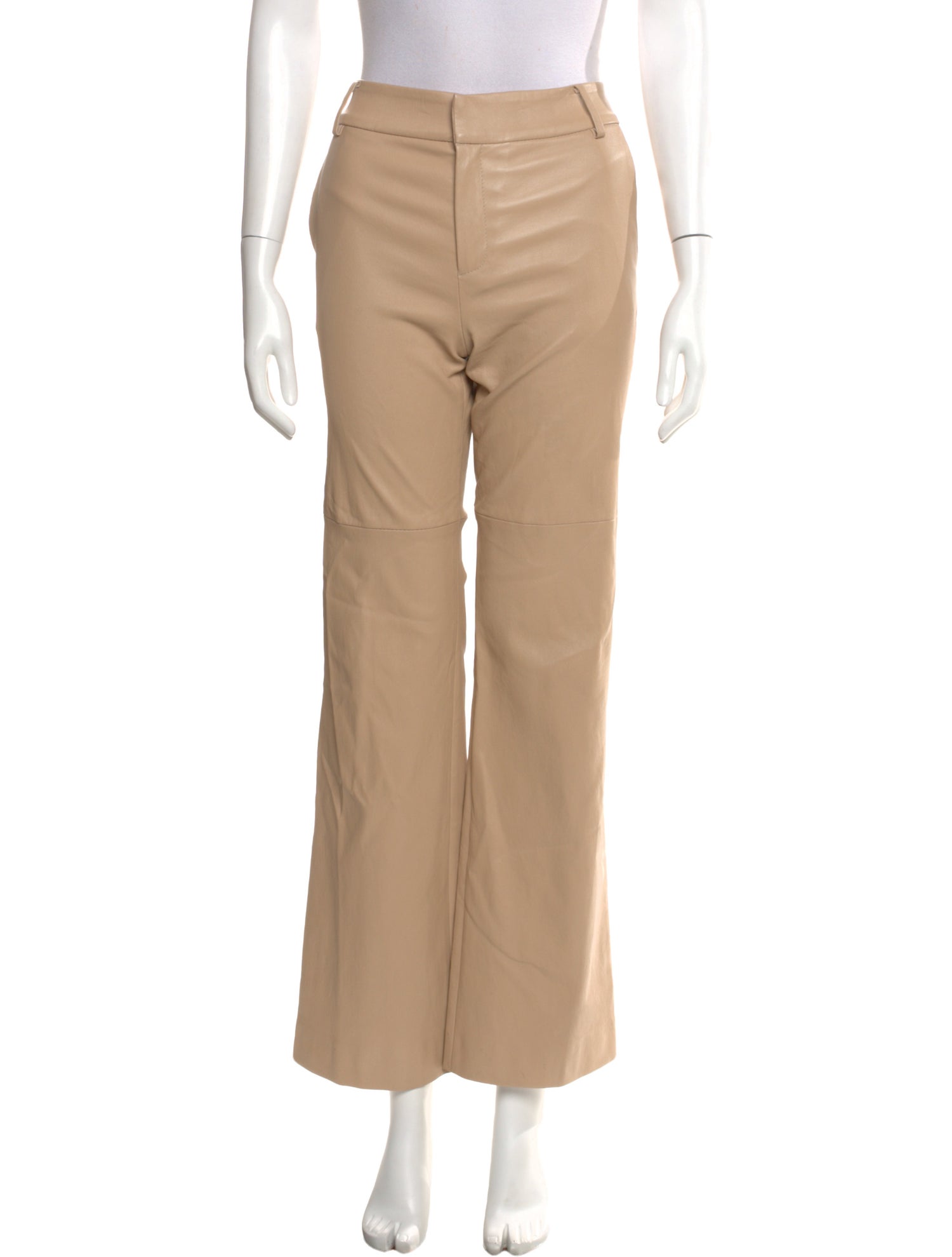 Susan Bender Leather Wide Leg Pants