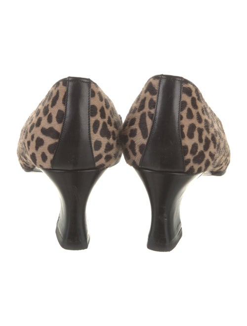 Susan Bennis/Warren Edwards Ponyhair Animal Print Pumps