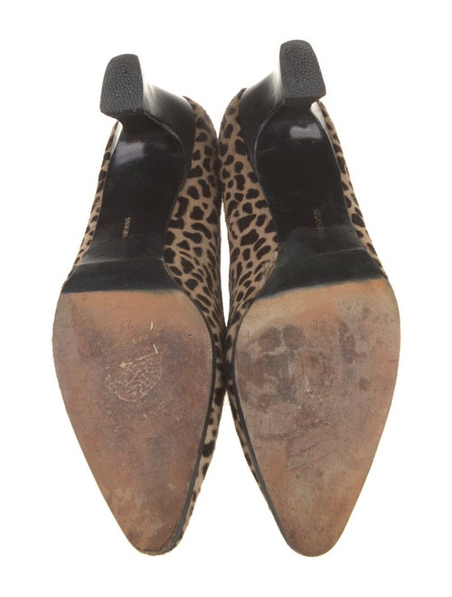 Susan Bennis/Warren Edwards Ponyhair Animal Print Pumps