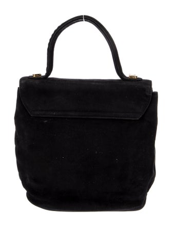 Susan Bennis/Warren Edwards Suede Top Handle Bag