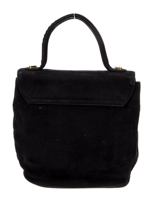 Susan Bennis/Warren Edwards Suede Top Handle Bag