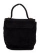 Susan Bennis/Warren Edwards Suede Top Handle Bag