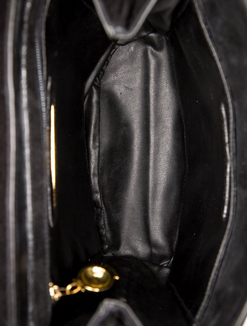 Susan Bennis/Warren Edwards Suede Top Handle Bag