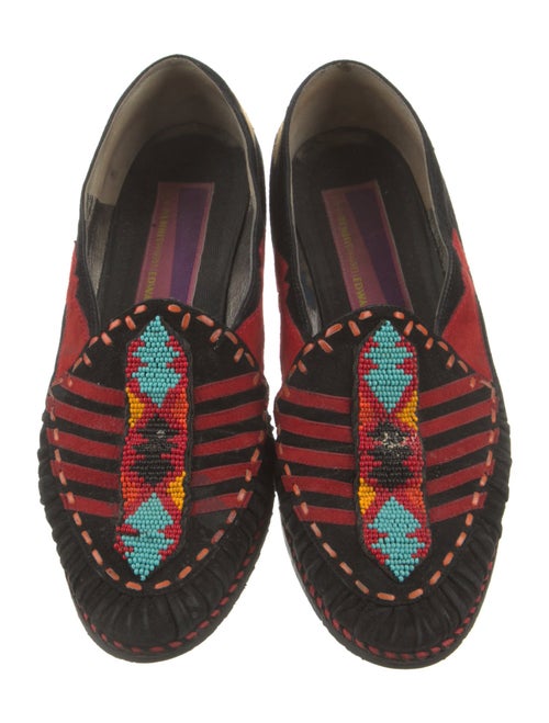 Susan Bennis/Warren Edwards Suede Printed Loafers