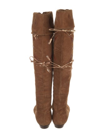 Susan Bennis/Warren Edwards Suede Riding Boots