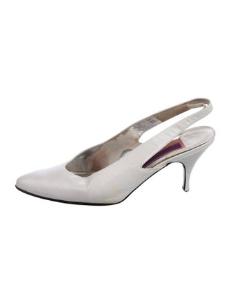 Susan Bennis/Warren Edwards Leather Slingback Pumps