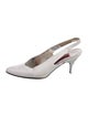 Susan Bennis/Warren Edwards Leather Slingback Pumps