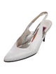 Susan Bennis/Warren Edwards Leather Slingback Pumps